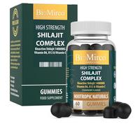 High Strength Shilajit Complex Gummies for Men & Women, Bio Active 14000MG, Strawberry Flavour, 60 Gummies, 1 Month Supply, Energy Boost & Immune Support, Shilajit for Adults