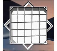 High-Strength Square Manhole Cover Invisible Customizable 304 Stainless Steel e & Lid for Garage Pits Drainage Solutions & Secure Access