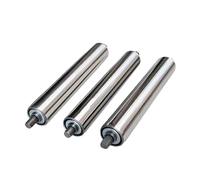 High Strength Stainless Steel Roller Conveyor Replacement Rollers - 3 Pack for Non-Motorized Industrial Warehouse Use -, Heavy-Duty Transport Rollers