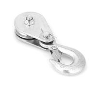 High Strength Steel Single Pulley Block, 0.5 Tons Lifting Rope Pulley for Cable Slipping, Durable Single Wheel Pulley Block for Lifting Applications