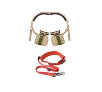 High-Strength Tree Climbing Spikes & Non-Slip Concrete Pole Climbing Shoes, Adjustable Strap for Electricians, Linemen & Arborists - Professional Pole Climbing Gear(25cm/9.8in)