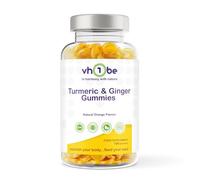 High Strength Turmeric & Ginger Gummies - 120 Orange Flavour Vegan Gummies | Curcumin & Ginger Root Extract | Anti-Inflammatory, Joint & Immune Support | Non-GMO, Gluten-Free