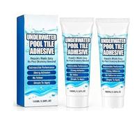 High Strength Underwater Pool Tile Adhesive，2PC | Waterproof Submerged Tile Repair Glue, No Pool Draining Required, ,Heavy-Duty Repair Adhesive For Tile & Stone