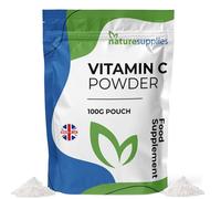 High Strength Vitamin C Powder 100g, VIT C Ascorbic Acid, Pure, Non-GMO & Vegan-Friendly, Immune Support Supplement, No Chemicals, Pharmaceutical Grade, Made in The UK by Naturesupplies