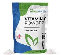 High Strength Vitamin C Powder 500g, VIT C Ascorbic Acid, Pure, Non-GMO & Vegan-Friendly, Immune Support Supplement, No Chemicals, Pharmaceutical Grade, Made in The UK by Naturesupplies