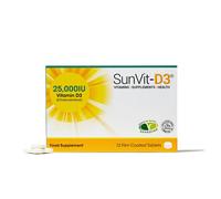 High Strength Weekly Vitamin D3 Tablets For Adults 25,000IU (625µg) 12s