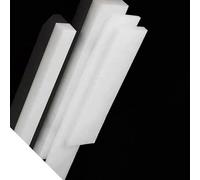 High-Strength White Nylon Rectangular Sheet - 1 Meter Long x 45mm Wide, 2-10mm Thickness for DIY, Machining(10mm)