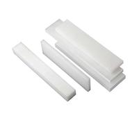 High-Strength White Nylon Rectangular Sheet - 1m Long, 20mm Wide, 12-30mm Thick for DIY & Machining(12mm)