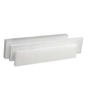 High-Strength White Nylon Sheet - 1 Meter Long, 55mm Wide, 12-50mm Thick Rectangular Plastic Sheet for Machining 1pc(12mm)