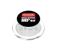 High-Stress MF'er funny stressed out sign PopSockets PopGrip for MagSafe