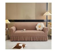 High Stretch Elastic Sofa Cover Pet Resistant Fitted Couch Protector for 14 Seater Easy Clean Ideal for Living Room - Camel (90140cm)