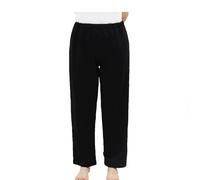 High Stretch Full Open Back Nursing Pants, Zipper Postoperative Gown for Bedridden Patient Home Care(Nero,XL)