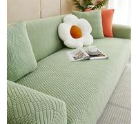 High Stretch Knitted Sofa Cover - Thick Textured 1-Piece Universal Slipcover Furniture Protector for Couch Easy to tall & Stylish Home Decor
