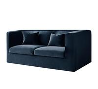 High Stretch Navy Blue Velvet Chesterfield Sofa Cover Non Slip Couch Slipcover with Armrest & Seat Cush Covers for Living Room (Loveseat + 2 Small Seats)
