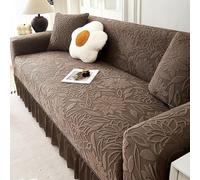 High Stretch Sofa Cover 1 2 3 4 5 Seater Stylish Sofa Covers 1-Piece Couch Covers Thick Soft Sofa Protector Machine Washable Non Slip Sofa Slipcovers for Pets, Living Room(Size:3 Seater,Color:H)