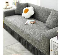 High Stretch Sofa Cover 1 2 3 4 5 Seater Stylish Sofa Covers 1-Piece Couch Covers Thick Soft Sofa Protector Machine Washable Non Slip Sofa Slipcovers for Pets, Living Room(Size:3 Seater,Color:E)