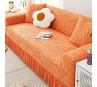 High Stretch Sofa Cover 1 2 3 4 5 Seater Stylish Sofa Covers 1-Piece Couch Covers Thick Soft Sofa Protector Machine Washable Non Slip Sofa Slipcovers for Pets, Living Room(Size:5 Seater,Color:G)