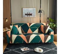 High Stretch Sofa Cover 1 2 3 4 Seater Super Soft Sofa Slipcover Printed Spandex Couch Cover Universal Fitted Sofa Slipcover Washable Elastic Fabric Furniture Protect(Size:4 Seater(235-300cm),Color:A)