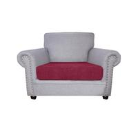 High Stretch Sofa Cover Set for Living Room Elastic Bottom Slipcovers for Pets & Dogs Soft & Durable Seat Protectors Wine Red 2 Pcs (210225CM)