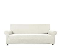 High Stretch Sofa Covers 1/2/3/4 Seater,Stretch Fit Stain Resistant Washable Solid Super Soft Jacquard Slipcovers Full Coverage Settee Protector Sofa Covers For Living Room(White,Medium)