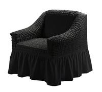 High Stretch Sofa Covers with Skirt - Super Soft All-Inclusive Slipcovers for 1/2/3/4 Seater Couches with Arms - Universal Fit Furniture Protector (Size: 2 Seater 145-185cm Color: E)