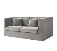 High Stretch Velvet Chesterfield Sofa Cover Non Slip Couch Slipcovers with Armrests & Cush Covers for Living Room (Light Grey Loveseat + 2 Seats)