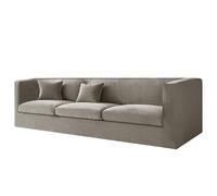 High Stretch Velvet Chesterfield Sofa Cover Non Slip Couch Slipcovers with Armrests & Seat Cush Cover for Living Room (Taupe XL Sofa + 3 Seats)