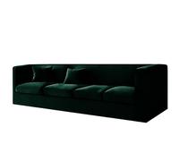 High Stretch Velvet Chesterfield Sofa Cover Set Non Slip Couch Slipcovers with Armrests & Seat Cush Covers for Living Room Dark Green XL Sofa + 4 Small Seats