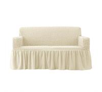 High Stretch Washable Sofa Covers with Skirt Soft & 1/2/3/4 Seater Slipcovers All-Inclusive Couch Protector Fur Resistant (2 Seater 140-185cm Color: G)