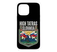 High Tatras Slovakia Flag Mountain Peaks Vintage Art Case for iPhone 13 Pro Max