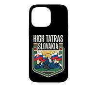 High Tatras Slovakia Flag Mountain Peaks Vintage Art Case for iPhone 14 Pro Max