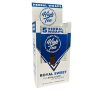 High Tea Non Tobacco All Natural Herbal Smoking Wraps - Royal Sweet - 125 Self Rolling Wraps, Made from Tea Leaves