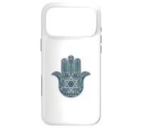 High Tech Hamsa Fatima Star of David Jewish Charm Penden Case for iPhone 17 Pro Max