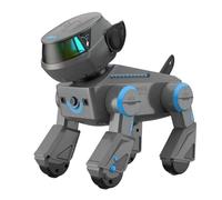 High Tech Robot Dog Lifelong Companion with AI Interaction and Barking Sounds - Perfect Educational Toy for Children (Black, One Size)