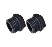 High Temp Corrosions Resistant Plug Hexagonal Adapter 2PCS Aluminum Fittings Oil Coolant Systems for Fuels Air Lines Anodized Fuel Adapter