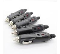High Temp Resistant Car Socket Adapter 5pcs Black
