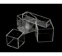 High Temp Resistant Quartz Square Jar - Quartz Crucible/Beaker for Tube Furnace - Acid & Resistant, 1pcs(240 * 240 * 240mm)