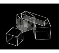 High Temp Resistant Quartz Square Jar - Quartz Crucible/Beaker for Tube Furnace - Acid & Resistant, 1pcs(300 * 300 * 300mm)