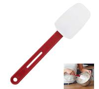 High Temp Silicone Spatulas, Heat Resistant Spatula Spoon for Cooking, Heat Resistant Rubber Spatula Commercial Heavy Duty Silicone Scraper Spatula with Handle for Kitchen Baking Cooking(26cm, Red)