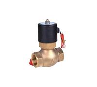 High Temperature 180C 2 Way Water Steam Solenoid Valve Hot PTFE Normal Close Brass(1-1/4",AC110V)