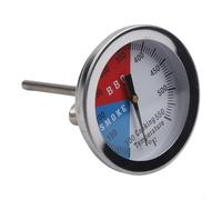 High-Temperature BBQ Thermometer in Stainless Steel for Consistent Meat Doneness Control Grilling and Oven Baking