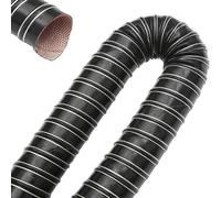 High-Temperature Flexible Ducting Hose for Dryers & Automotive Air Vent 8m/26.2ft 127mm-5in Black Vent Pipe Various Sizes (25-305mm)