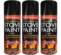 High Temperature Heat Resistant Matt Black Spray Paint Stove 400ML BBQ'S (3)