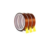 High Temperature Heat Resistant Tape SACONELL 20mmX20m Polyimide High Temperature Resistant Tape Sublimation Heat Tape for Masking and Soldering3 Roll