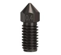 High Temperature High Flow Hardened Steel Nozzle M6 Volcano Nozzles 3D Printer Accessory Compatible with Volcano hotends/Artillery Sidewinder - 1.75mm (0.4mm)