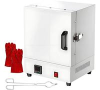 High Temperature Muffle Furnace 2000W, Industrial Electric Burnout Oven for Jewelry & Metalwork, 1150℃ Highest Temperature, Integrated Laboratory Processing