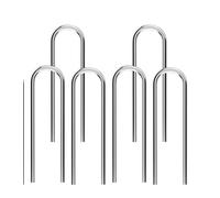 High Temperature Nichrome Wire Jump Rings,200PCS U Hanger Hooks for Pendant,U-Shaped Hanger Hookswith Plastic Storage Box for DIY Pendant Ceramic Ornaments Fusing in Glass Porcelain Stoneware