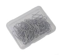 High Temperature Nichrome Wire U Shaped Hooks 21 Gauge Ceramic Hanging Loop For Kiln Firing Art Jewelry Pendants And Glass Ornaments In Storage Box 50 Pieces(100pcs)