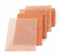 High Temperature Porous Copper Foam - 0.1-10mm Pore Size, 60-98% Porosity, Versatile Electrode Material 1pcs(0.2mmx40mmx100mm)