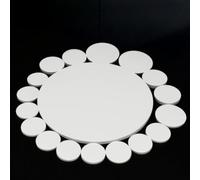 High-Temperature PTFE Solid Round Gasket - Acid and Alkali Resistant Sealing Solution for Industrial Applications(50 * 4mm*10PCS)